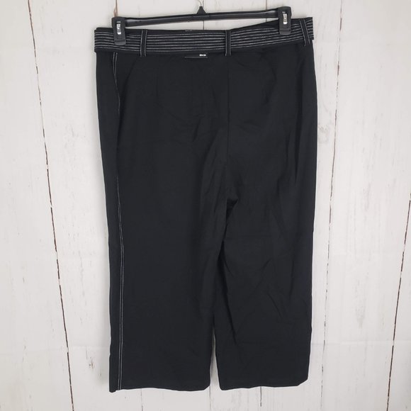 New Alfani Cropped Belted Wide Leg Pants - Picture 4 of 8